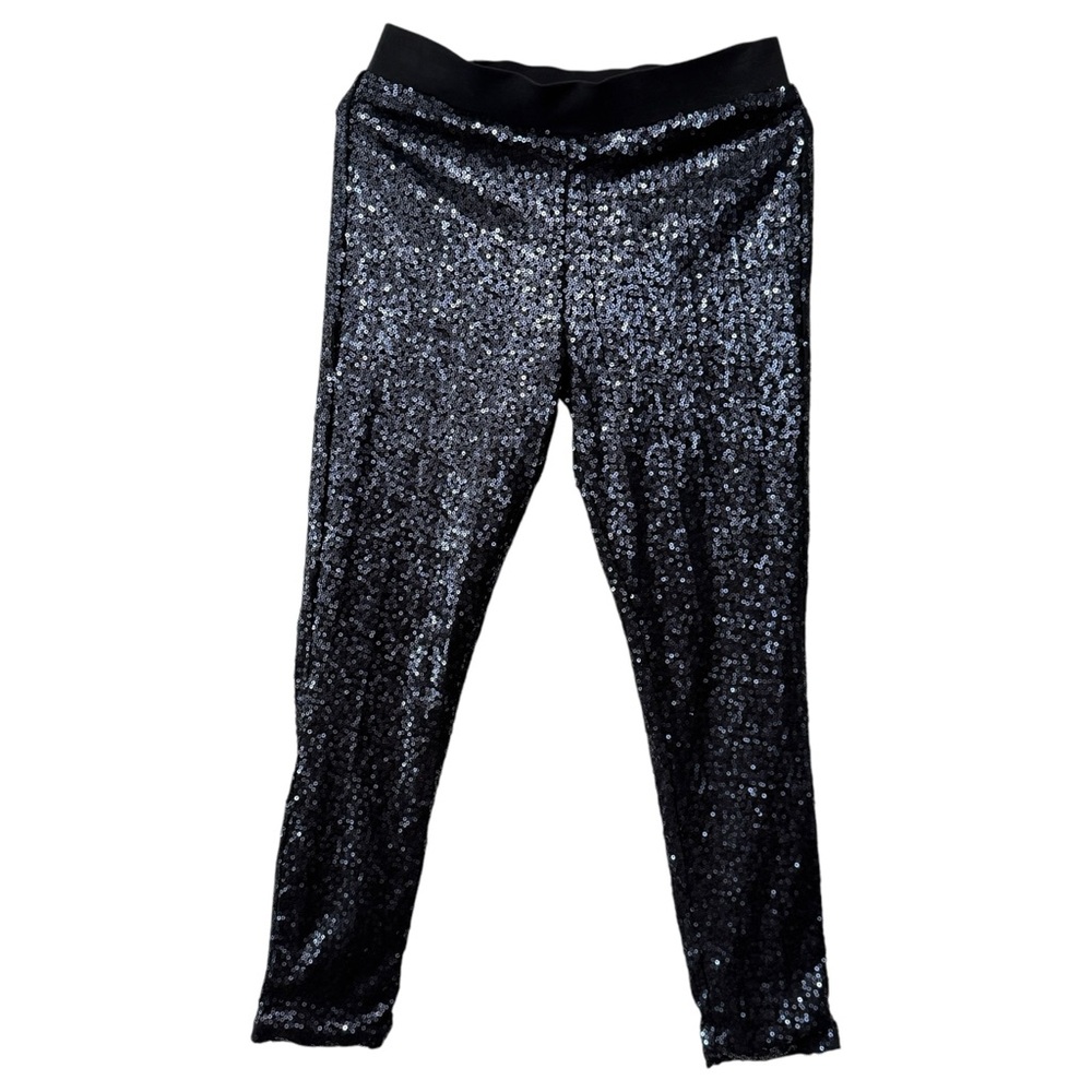 Aerie Navy Blue Sequin‎ Pant Straight Leg Skinny Fashion Statement Legging